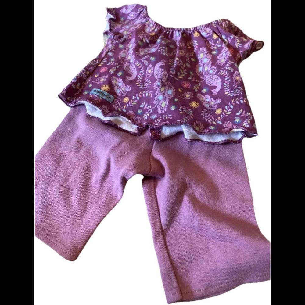 ❤️❤️❤️New American Girl Doll PURPLE PEACOCK Pajamas